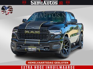 Dodge Ram Limited Night Sport High Output 540HP 706Nm | Massage + Full Option | De Meest Luxe en Volle Pick-Up in zijn Klasse | Comfortabele Dubbele Cabine met Royale 5 Zitplaatsen | BPM vrij | Nu Leverbaar uit Voorraad | Voorraad Nr 2356 - 0990