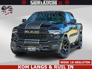 Dodge Ram Limited Night Sport High Output 540HP 706Nm | Massage + Full Option | De Meest Luxe en Volle Pick-Up in zijn Klasse | Comfortabele Dubbele Cabine met Royale 5 Zitplaatsen | BPM vrij | Nu Leverbaar uit Voorraad | Voorraad Nr 2356 - 0990