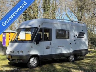 Hymer Compact E 510 2.5 TDi 590 M | 5 zits -3 slaapplaatsen | Airco | Cruise | Dakventilator | Langsbank | Douche-wc | Hefbed | APK Nw | Fietsendrager op chassis | inruil koopje!