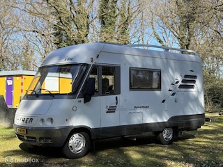Hymer Compact E 510 2.5 TDi 590 M | 5 zits -3 slaapplaatsen | Airco | Cruise | Dakventilator | Langsbank | Douche-wc | Hefbed | APK Nw | Fietsendrager op chassis | inruil koopje!