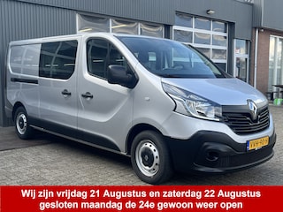 Renault Trafic 1.6 dCi T29 L2H1 DC Marge Btw / Bpm vrij Airco Cruise controle Navigatie 5 persoons Dubbele cabine Euro 6 Lang Verlengde wielbasis 1e eigenaar Ex overheid
