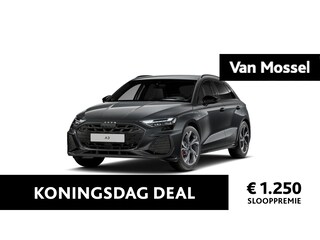 Audi A3 Sportback 45 TFSI e S edition Competition l Adaptive cruise control l Climate control l Dodehoekdetectie l Navigatie l Elektr. instel. bestuurd.stoel l SONOS Premium met 3D-geluid l Stoelverwarming l Achteruitrijcamera l Trekhaak l Optiekpakket zwart plus
