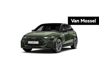 Audi A3 Sportback 45 TFSI e S edition Competition l Adaptive cruise control l Glazen panoramadak l Navigatie l Climate control l Achteruitrijcamera l Head-up display l Stylingpakket carbon l Stoelverwarming l Optiekpakket zwart plus l Alarm klasse III l SONOS Premium met 3D-geluid l LED-koplampen