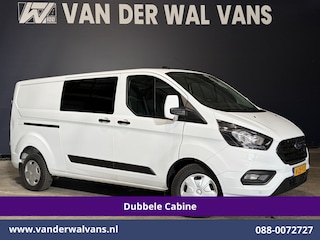 Ford Transit Custom 2.0 TDCI 131pk L2H1 Dubbele Cabine Euro6 Airco | 6-Zits | Cruisecontrol | 2550kg Trekhaak Verwarmde voorruit, Parkeersensoren