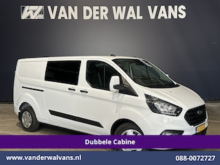 Ford Transit Custom 2.0 TDCI 131pk L2H1 Dubbele Cabine Euro6 Airco | 6-Zits | Cruisecontrol | 2550kg Trekhaak Verwarmde voorruit, Parkeersensoren