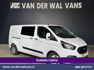 Ford Transit Custom 2.0 TDCI 131pk L2H1 Dubbele Cabine Euro6 Airco | 6-Zits | Cruisecontrol | 2550kg Trekhaak Verwarmde voorruit, Parkeersensoren