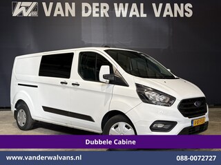 Ford Transit Custom 2.0 TDCI 131pk L2H1 Dubbele Cabine Euro6 Airco | 6-Zits | Cruisecontrol | 2550kg Trekhaak Verwarmde voorruit, Parkeersensoren