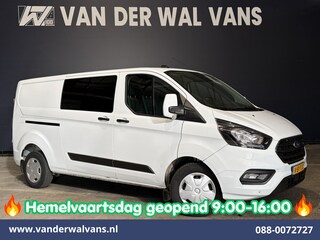 Ford Transit Custom 2.0 TDCI 131pk L2H1 Dubbele Cabine Euro6 Airco | 6-Zits | Cruisecontrol | 2550kg Trekhaak Verwarmde voorruit, Parkeersensoren