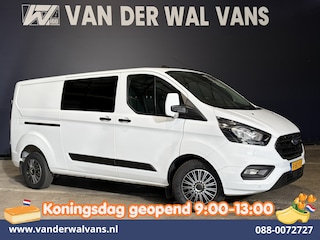 Ford Transit Custom 2.0 TDCI 131pk L2H1 Dubbele Cabine Euro6 Airco | 6-Zits | Cruisecontrol | 2550kg Trekhaak Verwarmde voorruit, Parkeersensoren