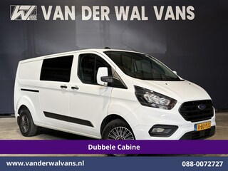 Ford Transit Custom 2.0 TDCI 131pk L2H1 Dubbele Cabine Euro6 Airco | 6-Zits | Cruisecontrol | 2550kg Trekhaak Verwarmde voorruit, Parkeersensoren