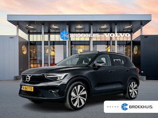 Volvo XC40 Recharge Twin Ultimate 82 kWh | 20" | Leder/Nubuck | Trekhaak | Getint Glas | Panoramadak | 360 Camera | Elektr. verst. Stoelen | Adaptieve Cruise | BLIS | Keyless | Stoel/Stuurverwarming | Warmtepomp