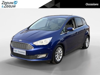 Ford C-MAX 1.0 Titanium | Dealer onderhouden | Navigatie | Apple carplay & Android auto | Parkeersensoren voor en achter | Stoelverwarming voor | Stuurverwarming | Voorruitverwarming | Privacy glas |