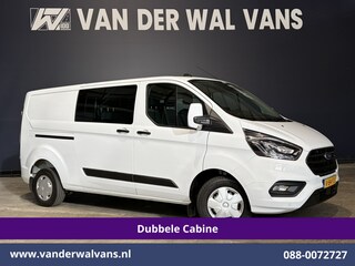Ford Transit Custom 2.0 TDCI 131pk L2H1 Dubbele Cabine Euro6 Airco | 6-Zits | Camera | Apple Carplay | LED | Cruisecontrol 2540kg Trekhaak, Android Auto, Verwarmde voorruit, Parkeersensoren