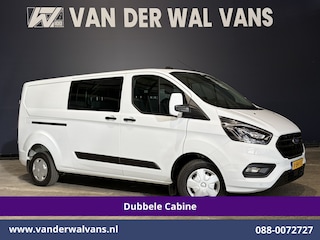 Ford Transit Custom 2.0 TDCI 131pk L2H1 Dubbele Cabine Euro6 Airco | 6-Zits | Camera | Apple Carplay | LED | Cruisecontrol 2540kg Trekhaak, Android Auto, Verwarmde voorruit, Parkeersensoren