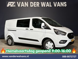 Ford Transit Custom 2.0 TDCI 131pk L2H1 Dubbele Cabine Euro6 Airco | 6-Zits | Camera | Apple Carplay | LED | Cruisecontrol 2540kg Trekhaak, Android Auto, Verwarmde voorruit, Parkeersensoren