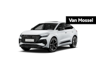 Audi Q4 45 Edition 82 kWh l Adaptive cruise control l Glazen panoramadak l Stoelverwarming l Dodehoekdetectie l Geheugen best. stoel l 360 graden camera l Climate control l Head-up display l Trekhaak l Optiekpakket zwart plus l Warmtepomp l Audi sound system