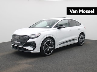 Audi Q4 45 Edition 82 kWh l Adaptive cruise control l Glazen panoramadak l Stoelverwarming l Dodehoekdetectie l Geheugen best. stoel l 360 graden camera l Climate control l Head-up display l Trekhaak l Optiekpakket zwart plus l Warmtepomp l Audi sound system