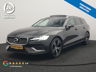 Volvo V60 T6 Recharge AWD Inscription PHEV 340pk Dealer O.H. | Panodak | Camera | Lederen Sportstoelen Memory & Verwarmd | Stuur Verwarmd | Keyless | Navigatie | DAB | Cruise Control | Plug In Hybrid |