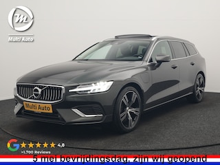 Volvo V60 T6 Recharge AWD Inscription PHEV 340pk Dealer O.H. | Panodak | Camera | Lederen Sportstoelen Memory & Verwarmd | Stuur Verwarmd | Keyless | Navigatie | DAB | Cruise Control | Plug In Hybrid |