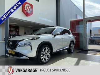 Nissan X-Trail 1.5 e-4orce Tekna plus 4WD | 7-persoons ,Automaat,Navigatie,Rondomzichtcamra,Panoramadak,Digitaal Dasbord,Head-Up Display,Keyless,Bose,Telefoonlader,Leder&Stoelen Elektrischverstelbaar met Geheugen,20 Inch Lmv