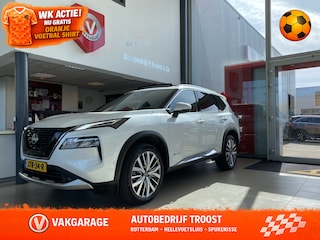 Nissan X-Trail 1.5 e-4orce Tekna plus 4WD | 7-persoons ,Automaat,Navigatie,Rondomzichtcamra,Panoramadak,Digitaal Dasbord,Head-Up Display,Keyless,Bose,Telefoonlader,Leder&Stoelen Elektrischverstelbaar met Geheugen,20 Inch Lmv