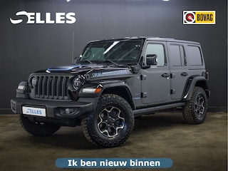 Jeep Wrangler Unlimited 4xe 380 Rubicon | 4X4 | Plug-in Hybride | Airco | Stoelverwarming | Stuurwiel verwarming | Lederen bekleding | Afneembaar Dak | Off road | Cruise control |
