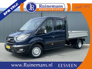 Ford Transit 2.0 TDCI 130 PK 3.5T / PICK UP / ** 10.817 KM ** / 7 PERSOONS DUBBELE CABINE / ECC / CRUISE / STANDKACHEL / DUBBEL LUCHT / STOELVERW.