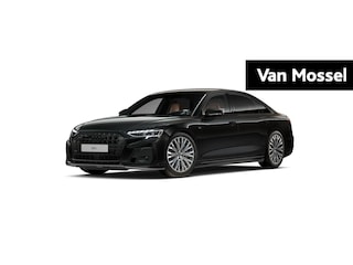 Audi A8 60 TFSI e quattro Lang | Chauffeurspakket | Adaptive cruise control l Luchtvering | Glazen Panoramadak l Head-up display | Privacy glas | Vierwielbesturing | Stoelverwarming voor en achter | Stoelventilatie / massage voor en achter | Optiekpakket zwart plus | Alarm Klasse III | Dodehoekdetectie | Bang & Olufsen Advanced 3D | Nachtzichtassistent | Beeldschermen achterin