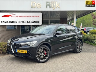 Alfa Romeo Stelvio 2.0 T AWD Super | Leder, Navi, Stoelverw., Climate, Cruise, El. Achterklep | Goed onderhouden | All-season band