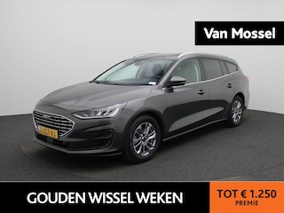 Ford Focus Wagon 1.0 EcoBoost Hybrid Titanium | LED Koplampen | Apple Carplay / Android Auto | Lichtmetalen Velgen | Privacy Glass |