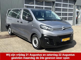 Citroën Jumpy 1.5 BlueHDi 120 XL Marge BTW en BPM vrij!! Airco Cruise controle Trekhaak 2500kg Navigatiesysteem Personenvervoer 9-Persoons Parkeerhulp achter Apple carplay 1e eigenaar Euro 6 Bpm en Btw vrij voor particulier