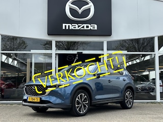 Mazda CX-5 2.0 e-SkyActiv-G M Hybrid 165 Exclusive-Line NL-Auto, 1e Eig., Dealer Onderh.  Navigatie, Apple Carplay/ Android Auto, 360 Camera, Elektr-A-Klep., Leer, Stoel Verw., Stoel Ventilatie, Stuur Verw., Head-Up, Trekhaak, Bose