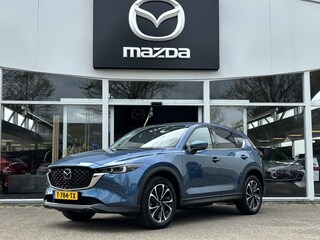 Mazda CX-5 2.0 e-SkyActiv-G M Hybrid 165 Exclusive-Line NL-Auto, 1e Eig., Dealer Onderh.  Navigatie, Apple Carplay/ Android Auto, 360 Camera, Elektr-A-Klep., Leer, Stoel Verw., Stoel Ventilatie, Stuur Verw., Head-Up, Trekhaak, Bose