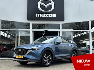 Mazda CX-5 2.0 e-SkyActiv-G M Hybrid 165 Exclusive-Line NL-Auto, 1e Eig., Dealer Onderh.  Navigatie, Apple Carplay/ Android Auto, 360 Camera, Elektr-A-Klep., Leer, Stoel Verw., Stoel Ventilatie, Stuur Verw., Head-Up, Trekhaak, Bose