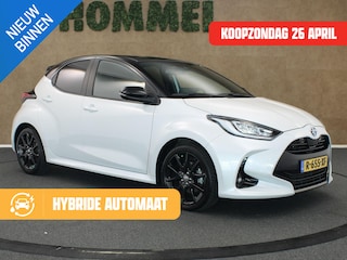 Toyota Yaris 1.5 Hybrid Bi-Tone - 100% ONDERHOUDEN! - NAVIGATIE - STOELVERWARMING - KEYLESS ENTRY & START - 17INCH ZWARTE LICHTMETALEN VELGEN - APPLE CARPLAY/ANDROID AUTO