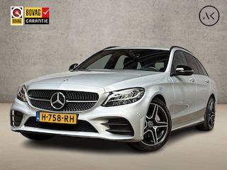 Mercedes-Benz C-klasse 160 AMG Sport Automaat (VIRTUAL COCKPIT, APPLE CARPLAY, GROOT NAVI, LEDER/ALCANTARA, CAMERA, SPORTSTOELEN, STOELVERWARMING, GETINT GLAS, NIEUWSTAAT)
