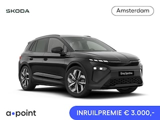 Skoda Elroq 85 Sportline | elektr. achterklep | Matrix LED | Travel Assist | Stuur - en stoelverwarming |