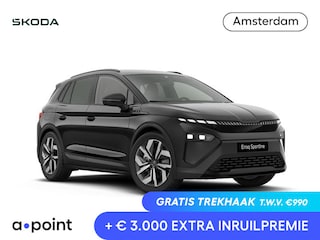 Skoda Elroq 85 Sportline | elektr. achterklep | Matrix LED | Travel Assist | Stuur - en stoelverwarming |