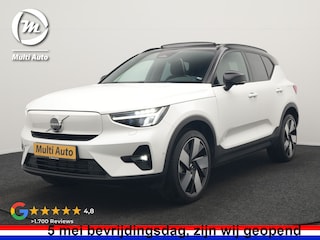 Volvo XC40 Recharge Twin Ultimate 78 kWh 408pk Dealer O.H. | Trekhaak Af Fabriek | Panodak | 360 Camera | Adaptive Cruise | Harman / Kardon | Alcantara Sportstoelen Memory & Verwarmd | Google Assistent | Keyless | Stuur Verwarmd | Blis |