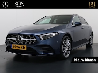 Mercedes-Benz A-klasse 250 e Premium | Burmester Surround System | Panorama - Schuifdak | Sfeerverlichting | Distronic Cruise Control & Stuur Assistent | 19" Multispaaks AMG Velgen | Augmented Reality |
