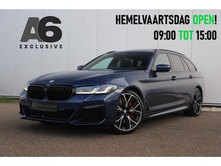 BMW 5-serie Touring 530i High Executive 252PK M Sport Laser LED Panoramadak Harman Kardon Wegklapbare Trekhaak Nappa Leder Memory Sfeerverlichting Shadow Line 360 Camera
