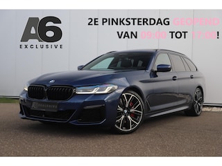 BMW 5-serie Touring 530i High Executive 252PK M Sport Laser LED Panoramadak Harman Kardon Wegklapbare Trekhaak Nappa Leder Memory Sfeerverlichting Shadow Line 360 Camera