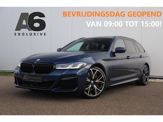 BMW 5-serie Touring 530i High Executive 252PK M Sport Laser LED Panoramadak Harman Kardon Wegklapbare Trekhaak Nappa Leder Memory Sfeerverlichting Shadow Line 360 Camera