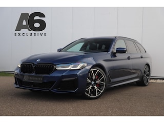 BMW 5-serie Touring 530i High Executive 252PK M Sport Laser LED Panoramadak Harman Kardon Wegklapbare Trekhaak Nappa Leder Memory Sfeerverlichting Shadow Line 360 Camera