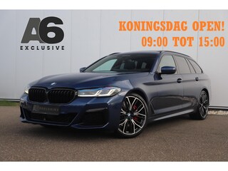 BMW 5-serie Touring 530i High Executive 252PK M Sport Laser LED Panoramadak Harman Kardon Wegklapbare Trekhaak Nappa Leder Memory Sfeerverlichting Shadow Line 360 Camera