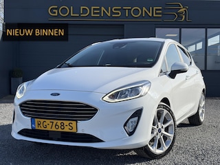 Ford Fiesta 1.0 EcoBoost Titanium 2e Eigenaar,6 Bak,Camera,Trekhaak,Navi,102pk,Pdc V+A,Lm velgen,5 Deurs,N.A.P,Net beurt gehad,Bj 11-2017,Rijstrooksensor,Apk tot 12-2026