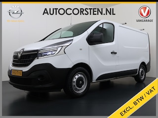 Renault Trafic 2.0dCi 120PK T29 L1H1 3-Persoons Trekhaak Euro 6 Apple Carplay Android Auto Airco Navi Cruise Control Led Bluetooth Pdc Betonplex Vloer Wandbetimmering Schuifdeur 1e Eigenaar Origineel Nederlandse Bus