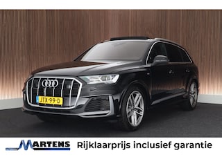 Audi Q7 55 TFSIe 381pk quattro Pro Line S Leder Memory Sluithulp B&O Panoramadak Camera Stoel + Stuurverwarming Luchtvering Navigatie 2x S-Line