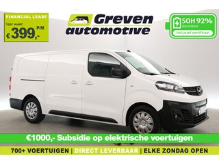 Opel Vivaro 75 kWh L3H1 | Snelladen | SOH 92% | Clima | Camera | Cruise | 3 Zits | Carplay | 2xSchuifdeur