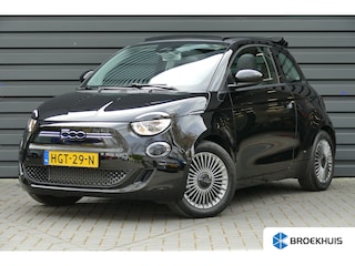 Fiat 500 EV 95PK 24KWH ICON CABRIO / NAVI / CLIMA / VOUWDAK / 16"LMV / STOELVERWARMING / BLUETOOTH / CRUISECONTROL / 1E EIGENAAR / SCHITTERENDE STAAT !!